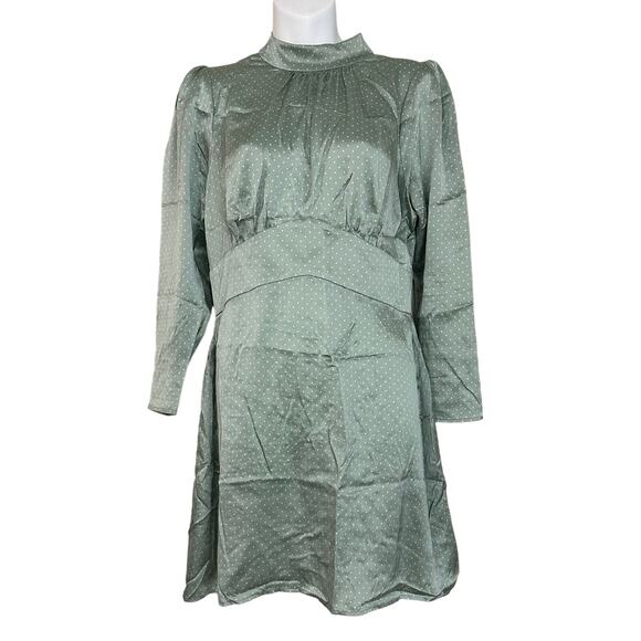 Reformation Dresses & Skirts - Reformation Samuel Polka Dot Silk Mini Dress Size 10